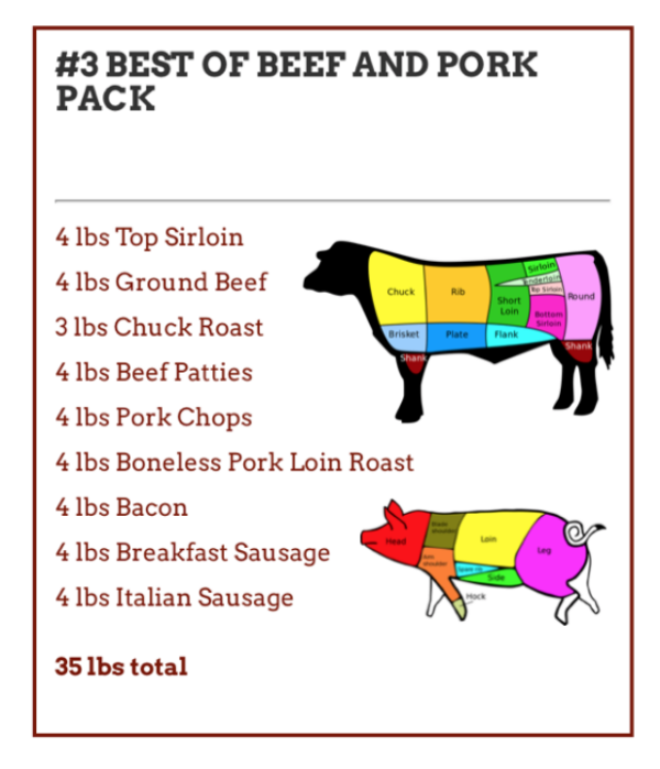 #3 Best of Beef and Pork