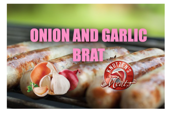 Onion and Garlic Brats (4 per pack)